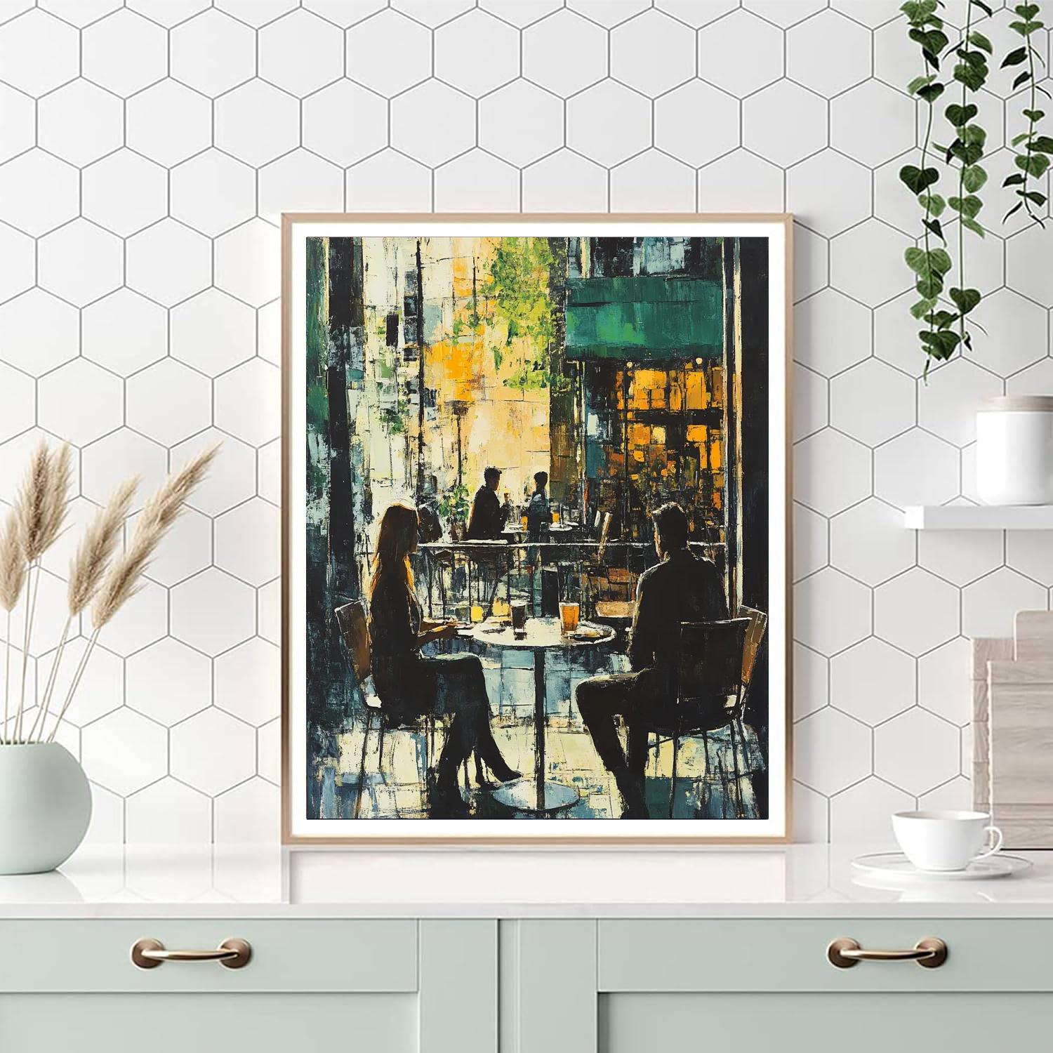 Manet Inspired Cafe Terrace Painting by numbers kit