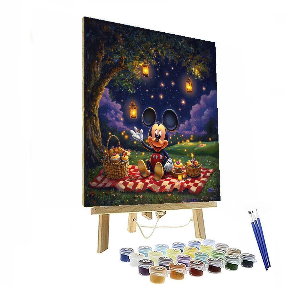 Mickey Mouse Starlit Picnic painting number kit