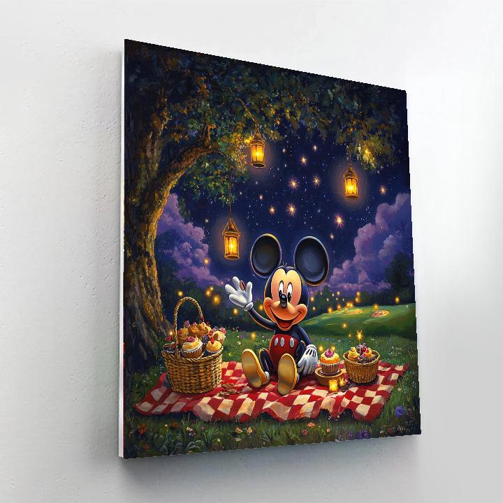 Mickey Mouse Starlit Picnic painting number kit