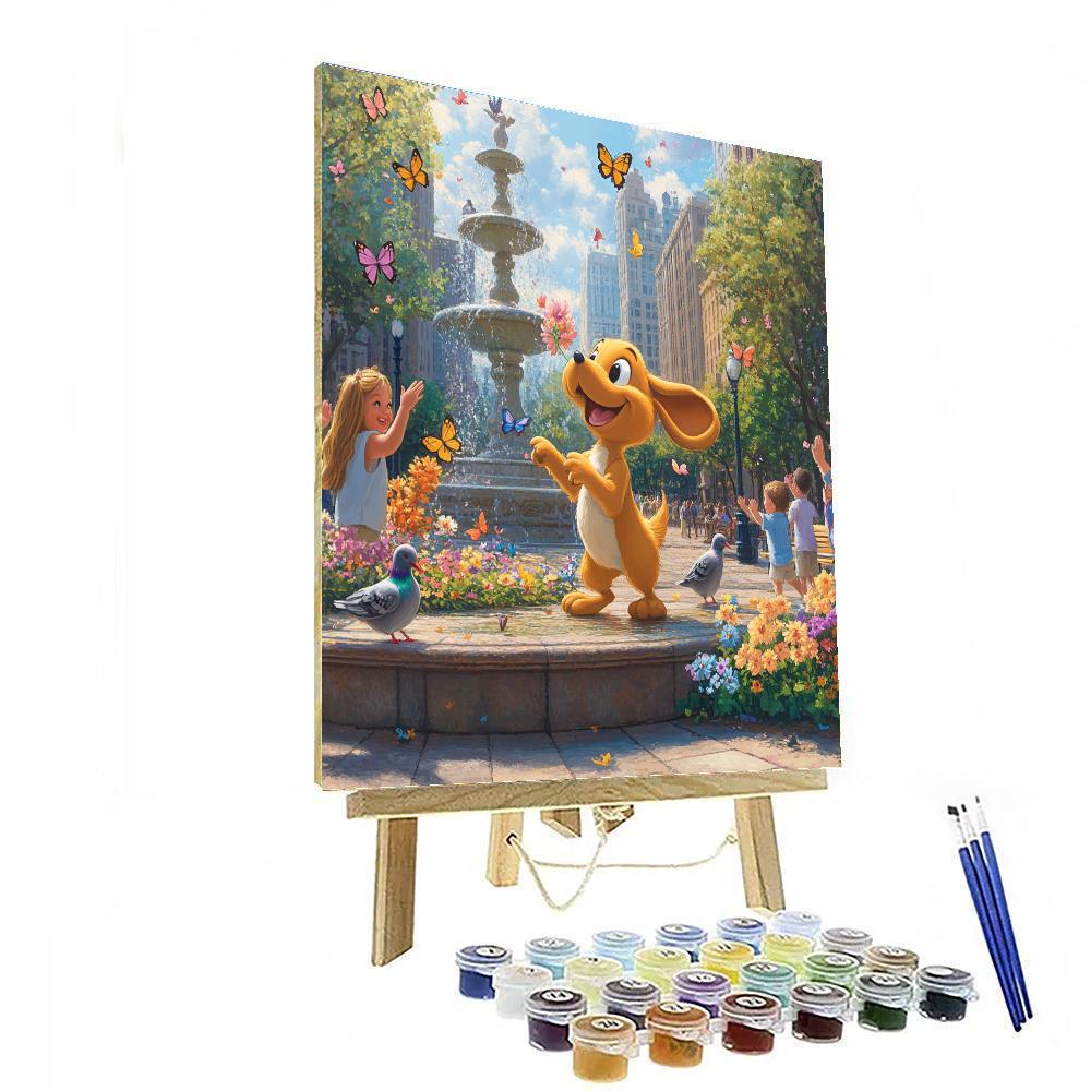 Pluto Park Patrol Painting by numbers kit