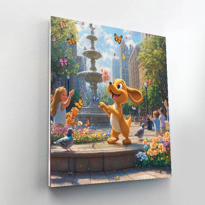 Pluto Park Patrol Painting by numbers kit