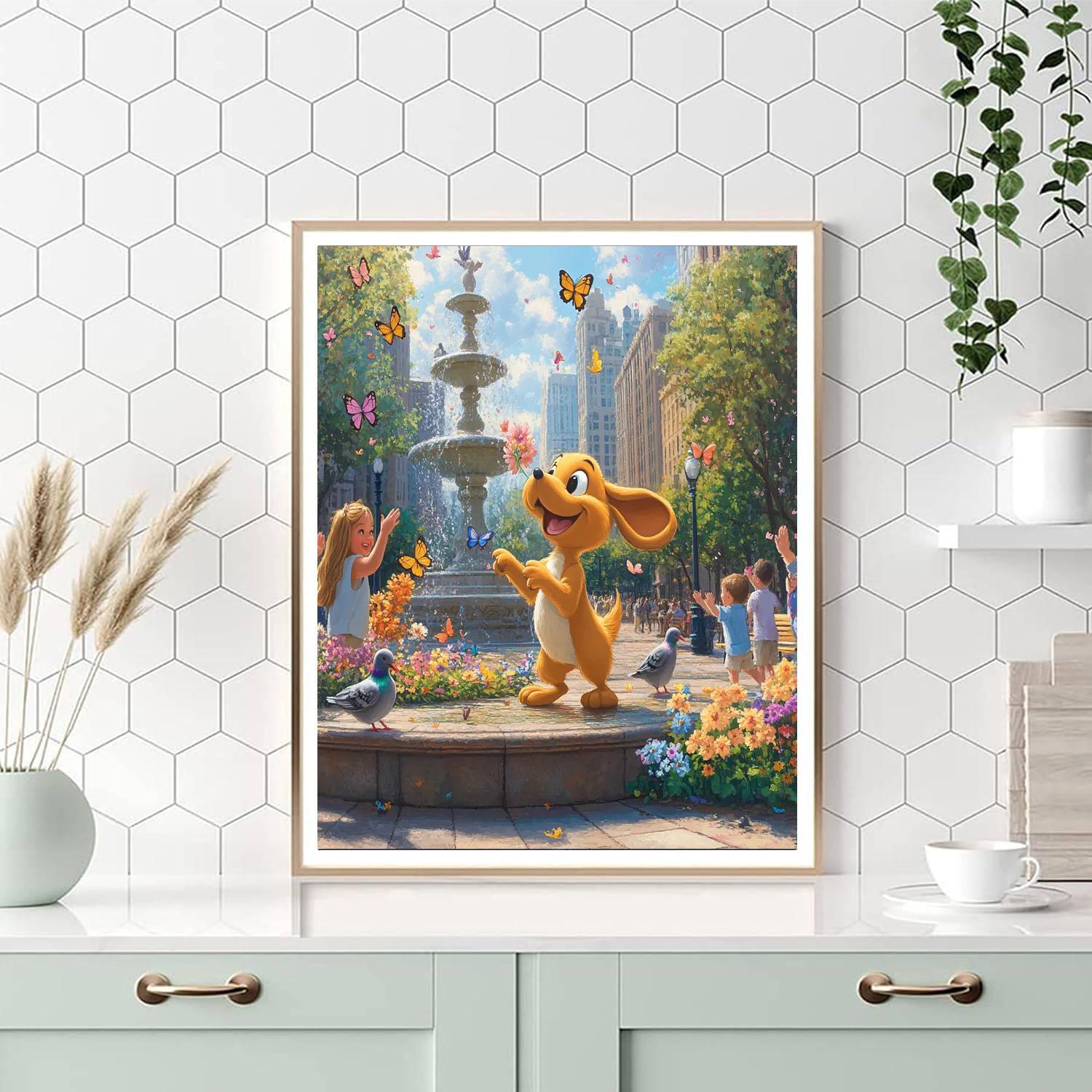 Pluto Park Patrol Painting by numbers kit