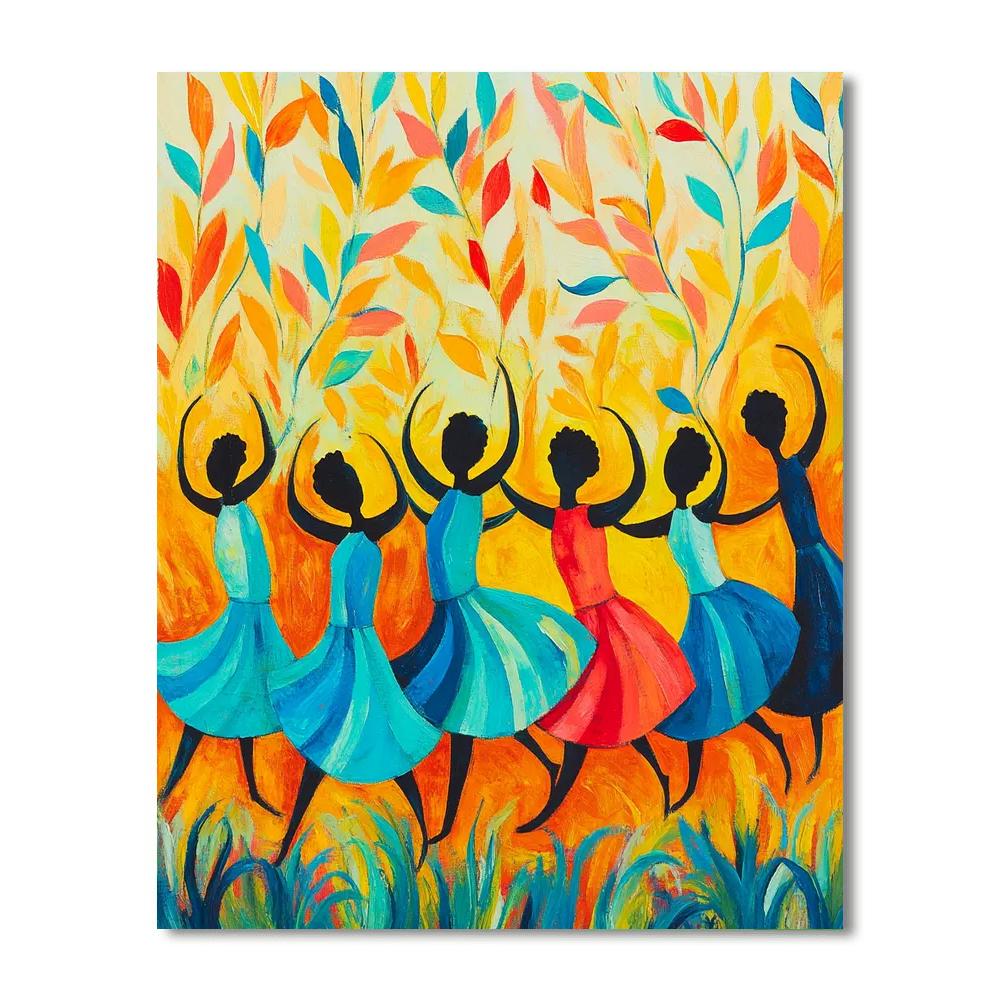 Henri Matisse Inspired Dance Of Color DIY paint by numbers