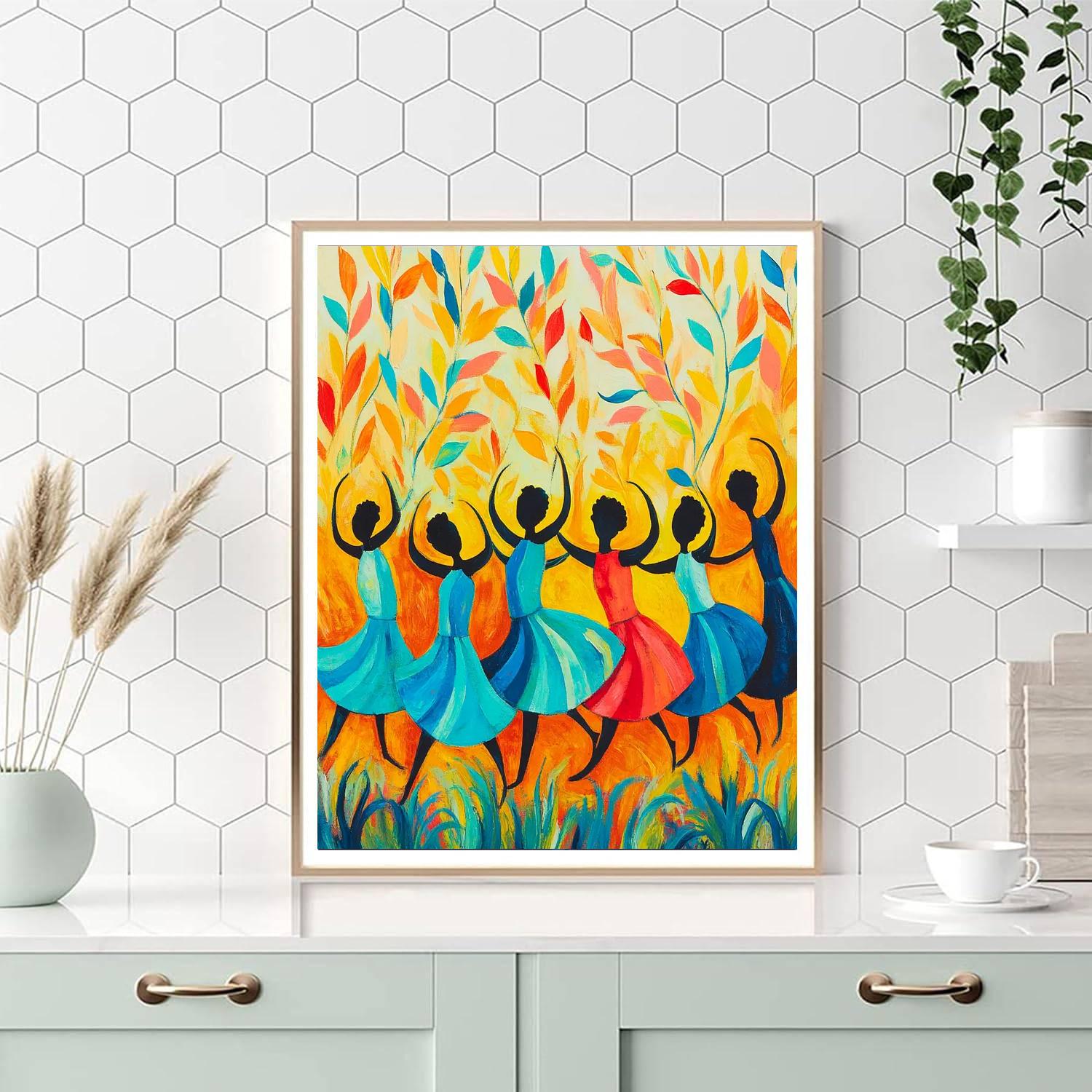 Henri Matisse Inspired Dance Of Color DIY paint by numbers