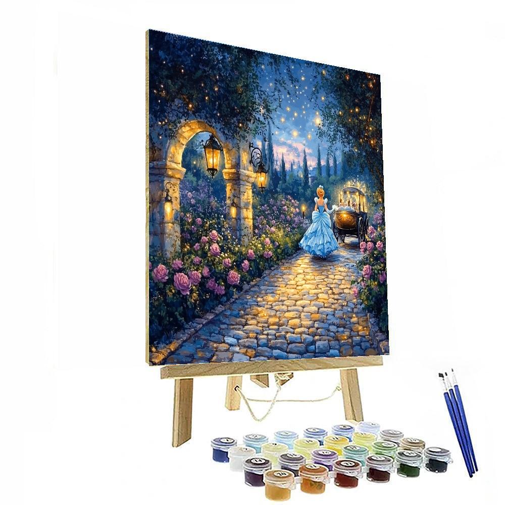 Cinderella Midnight Carriage paint by color