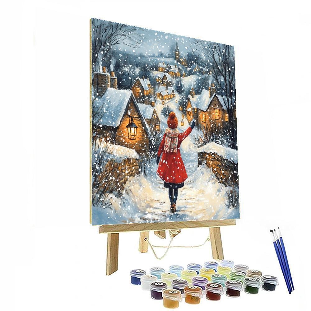 Anna Cozy Winter Walk paint by number