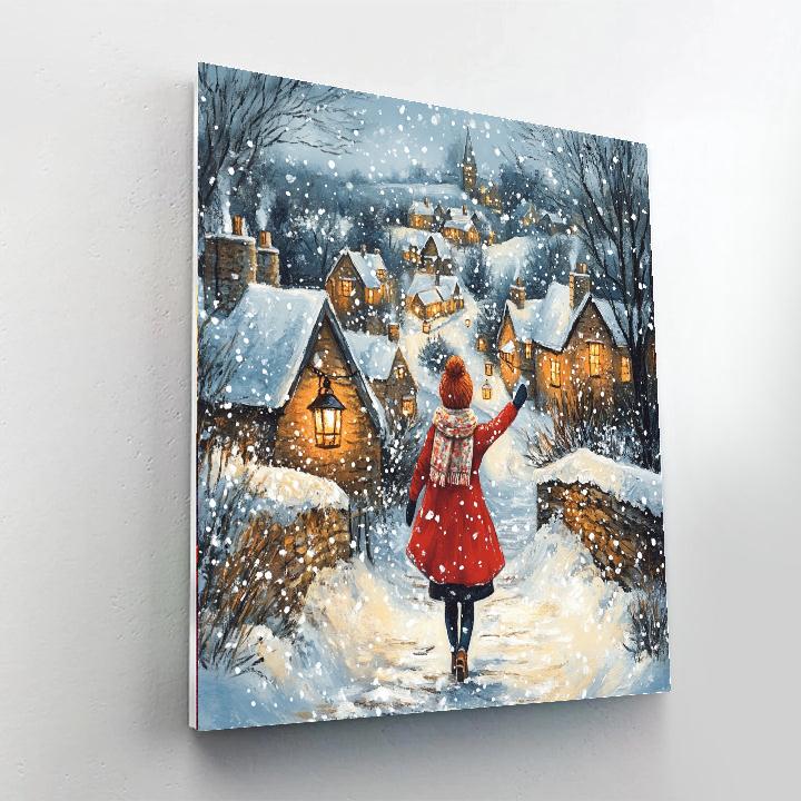 Anna Cozy Winter Walk paint by number