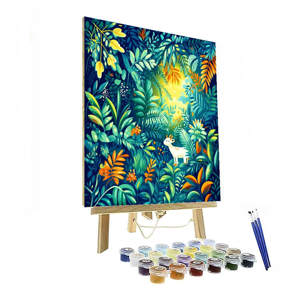 Henri Rousseau Inspired Jungle Expedition paint by numbers