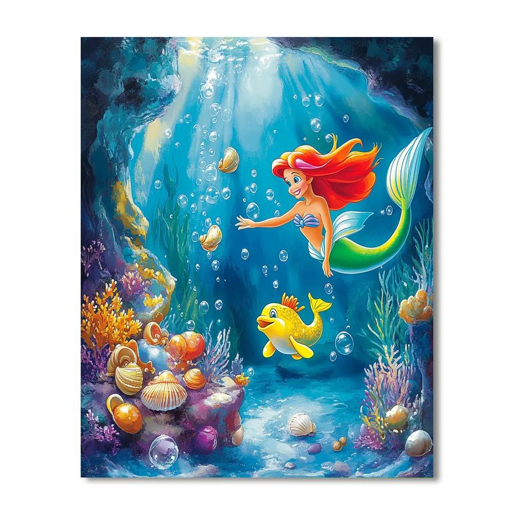 Ariel Undersea Grotto Number painting