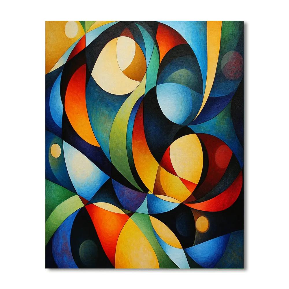 Wassily Kandinsky Inspired Abstract Symphony Number painting