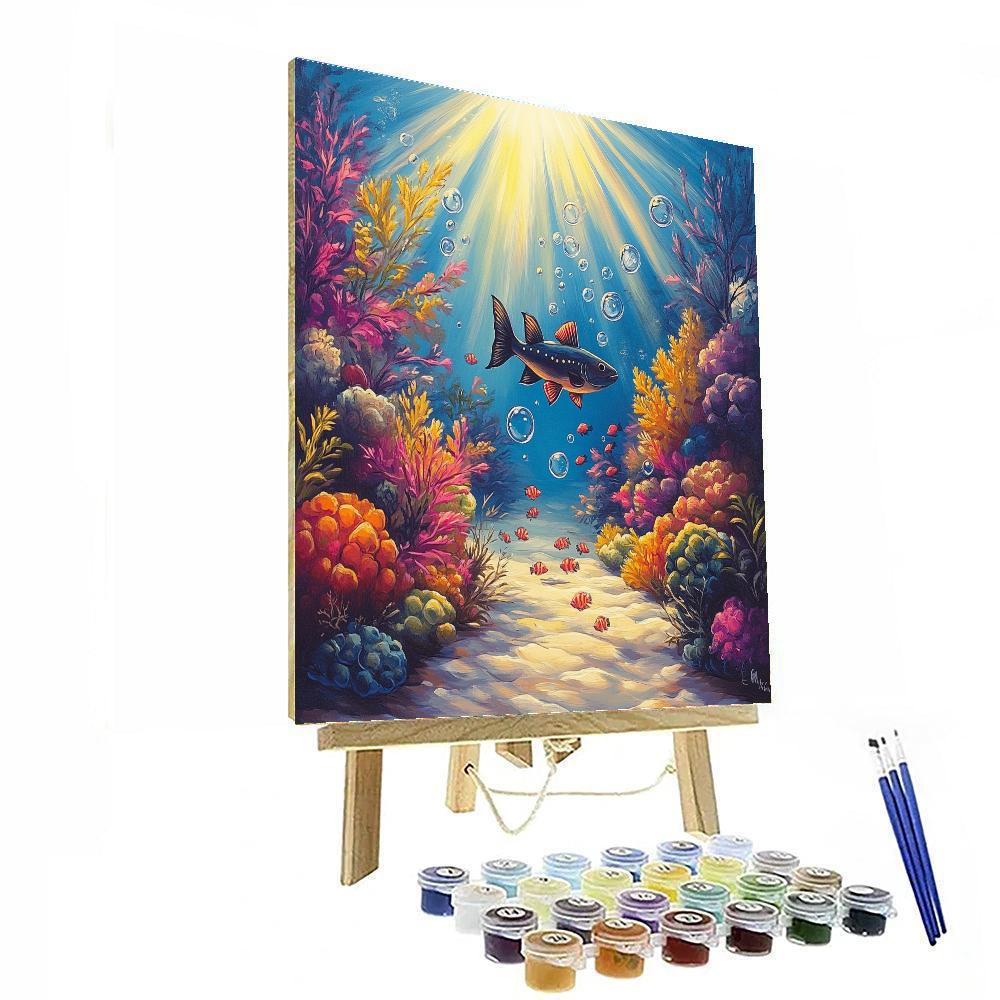 Flounder Coral Play paint by number