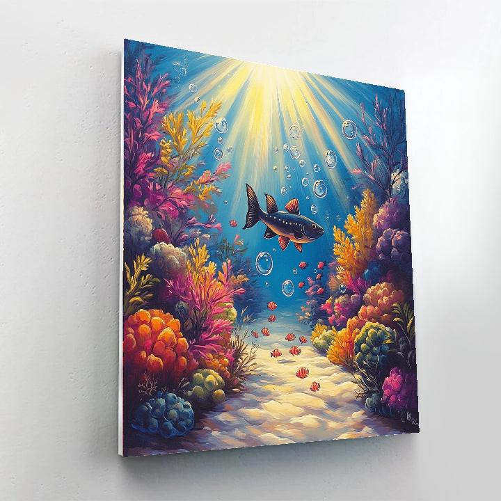 Flounder Coral Play paint by number