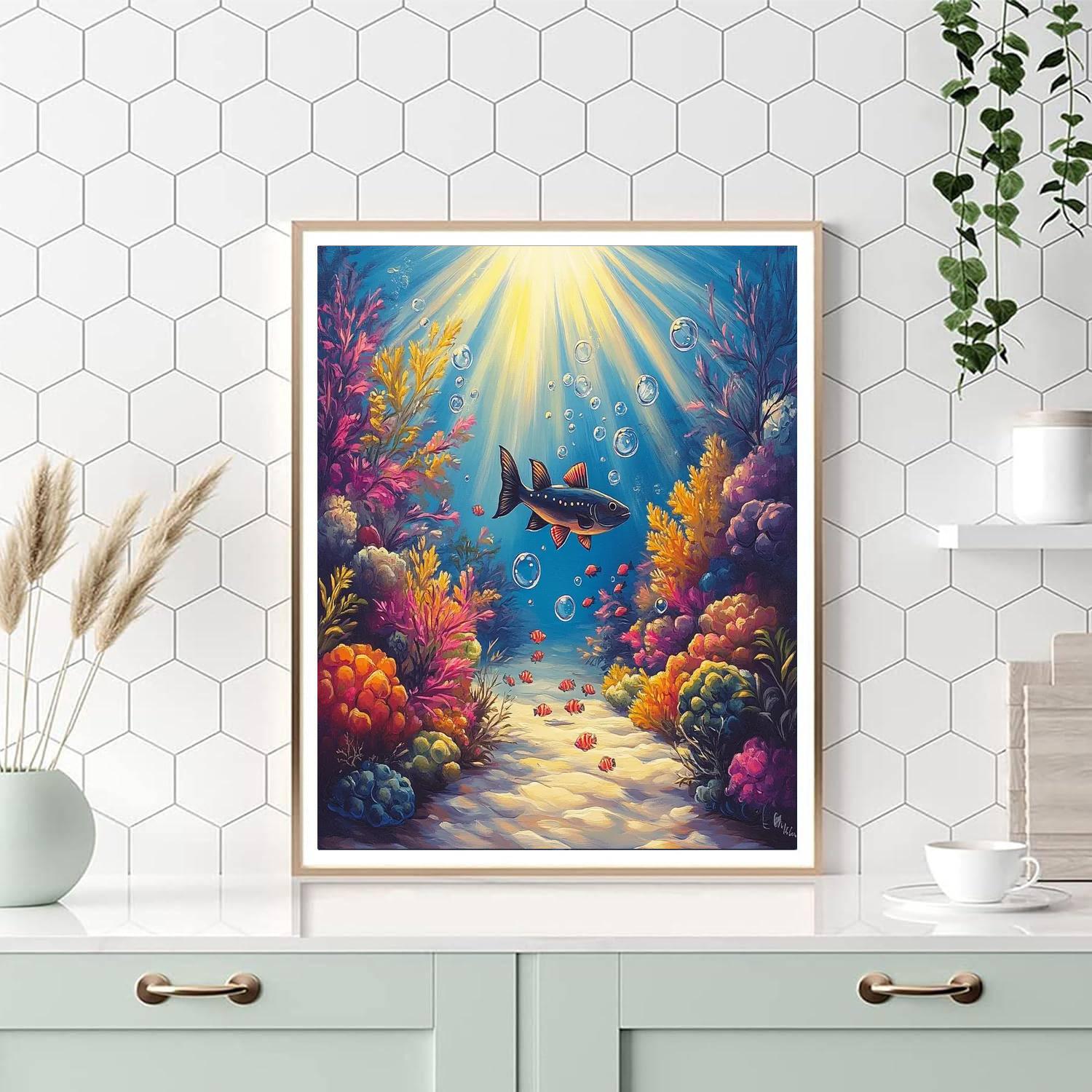 Flounder Coral Play paint by number