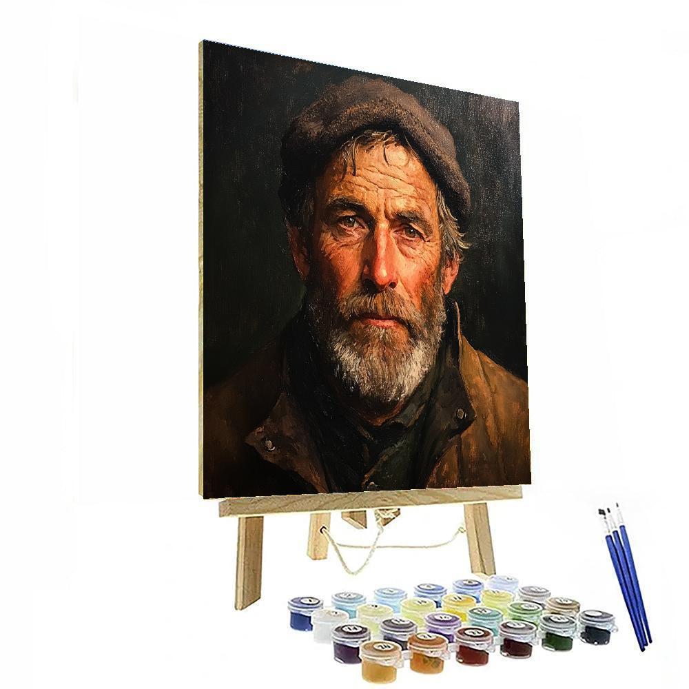 Rembrandt Inspired Portrait Of An Explorer paint by color