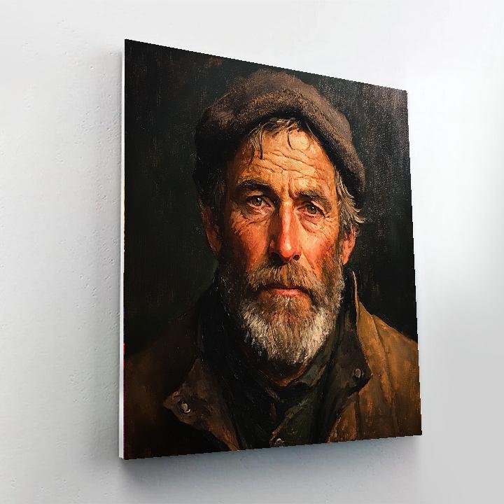 Rembrandt Inspired Portrait Of An Explorer paint by color