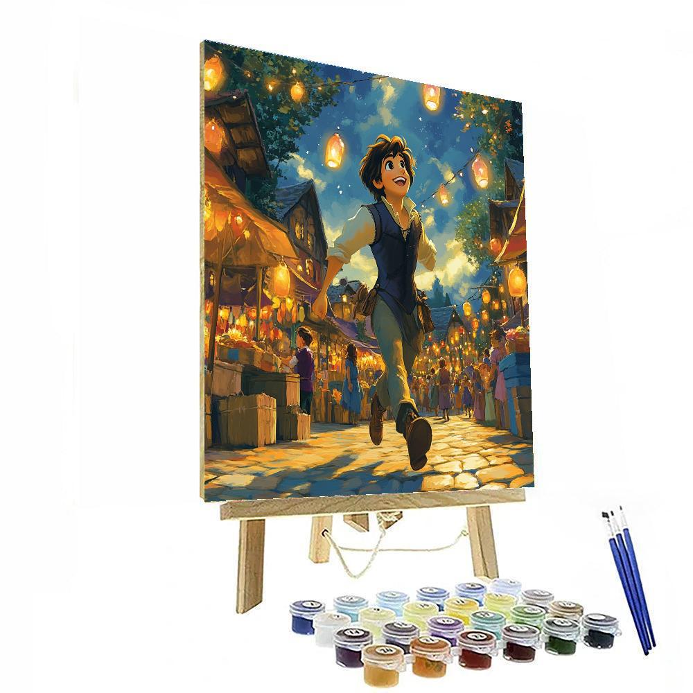 Flynn Rider Playful Escape paint by color