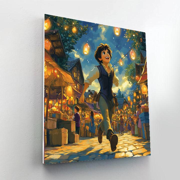 Flynn Rider Playful Escape paint by color