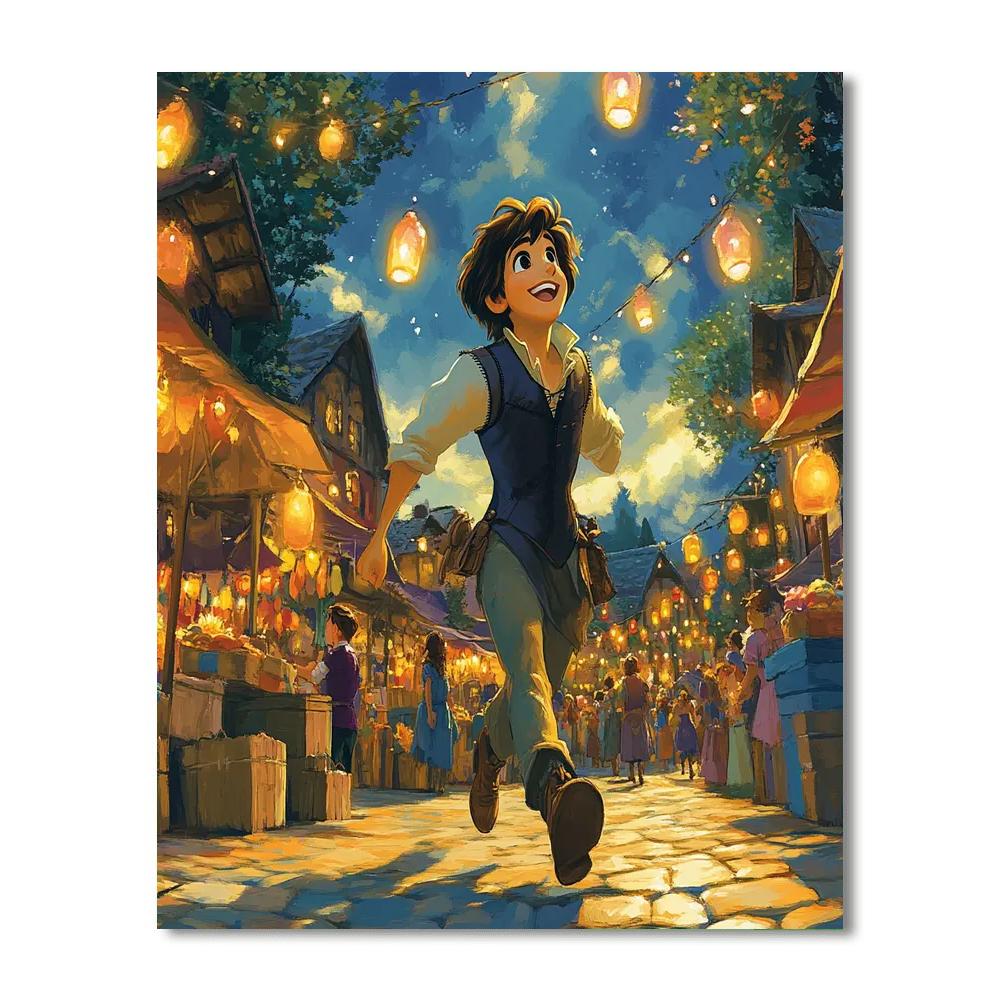 Flynn Rider Playful Escape paint by color