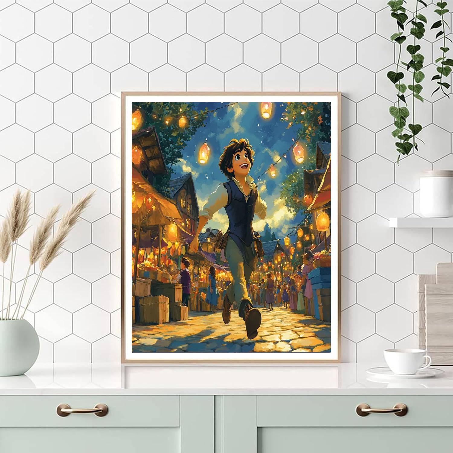 Flynn Rider Playful Escape paint by color