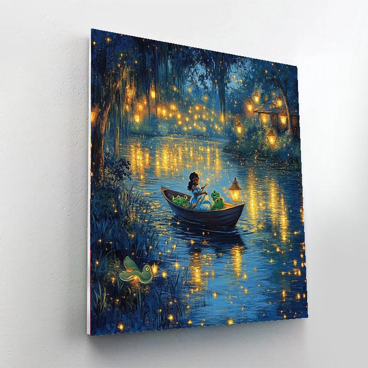 Tiana Bayou Evening paint by color