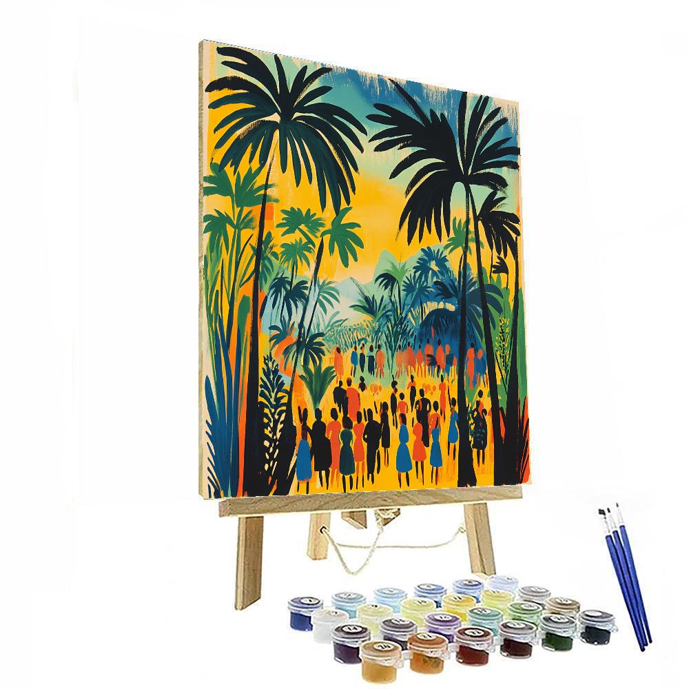 Paul Gauguin Inspired Island Festival paint by number