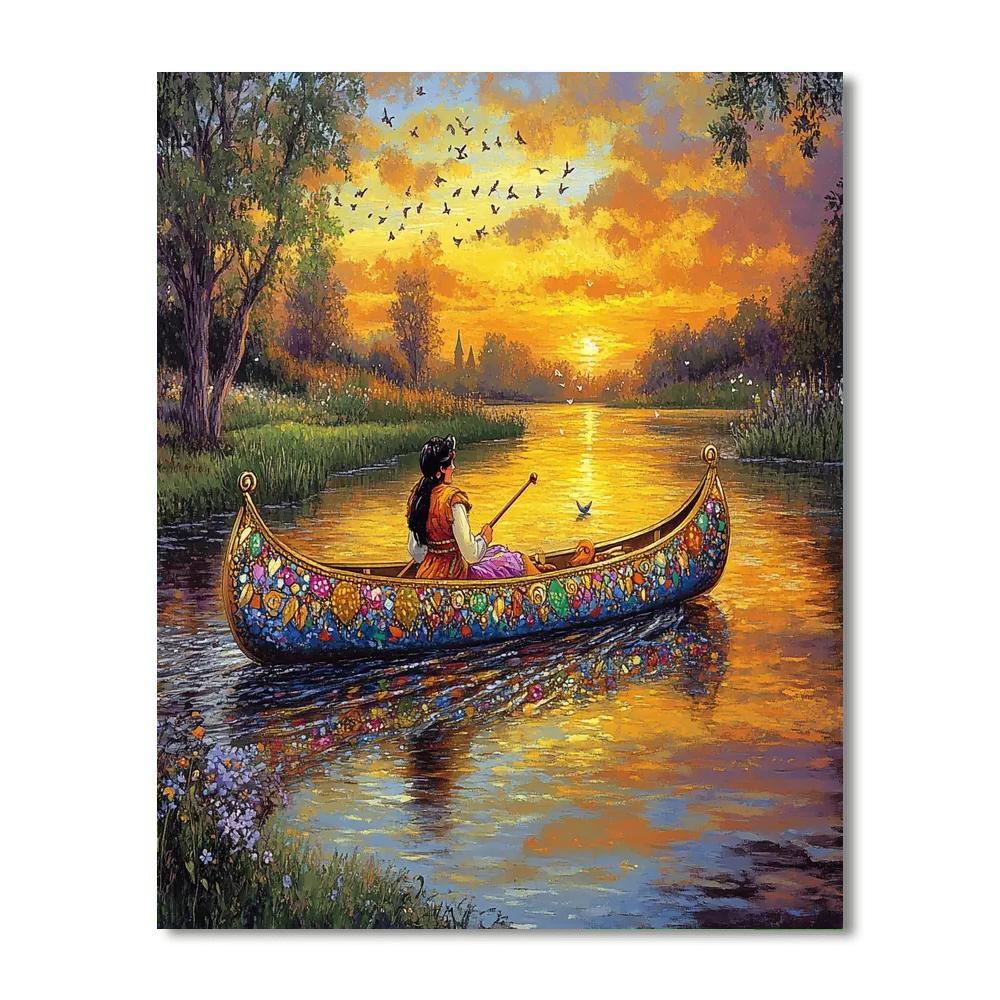 Prince Naveen Royal Canoe DIY paint by numbers