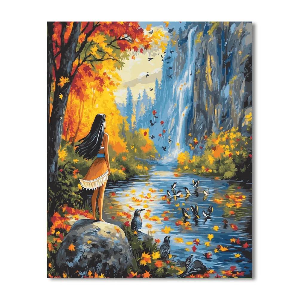 Pocahontas River Song paint by color
