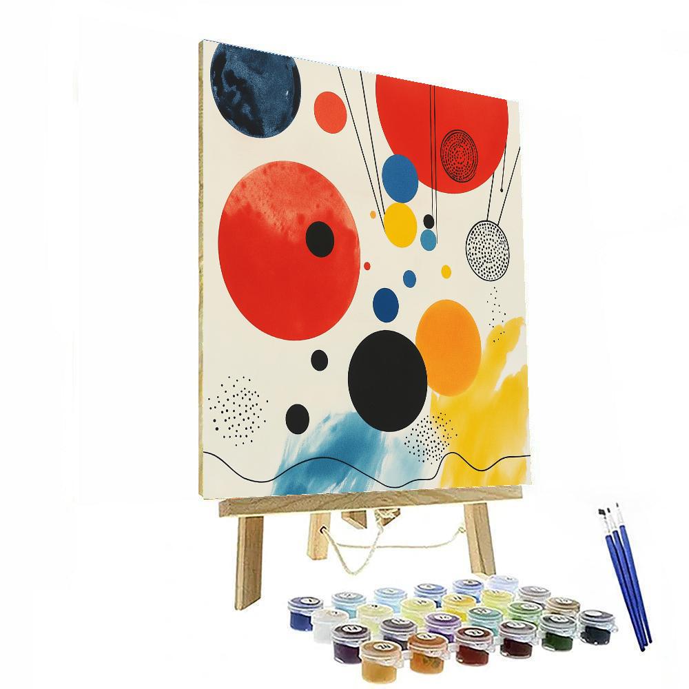 Joan Miro Inspired Playful Planets Numbered painting kits