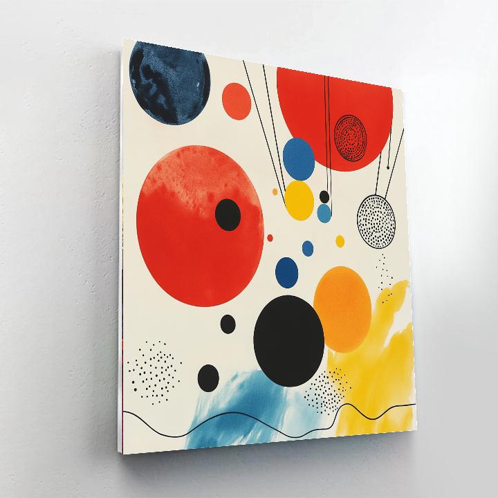 Joan Miro Inspired Playful Planets Numbered painting kits