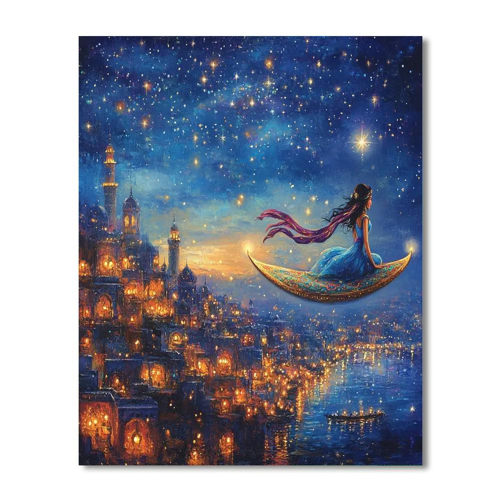 Jasmine Magic Carpet Ride Paint by numbers art