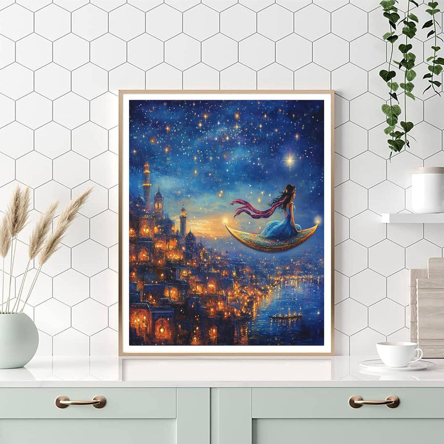 Jasmine Magic Carpet Ride Paint by numbers art