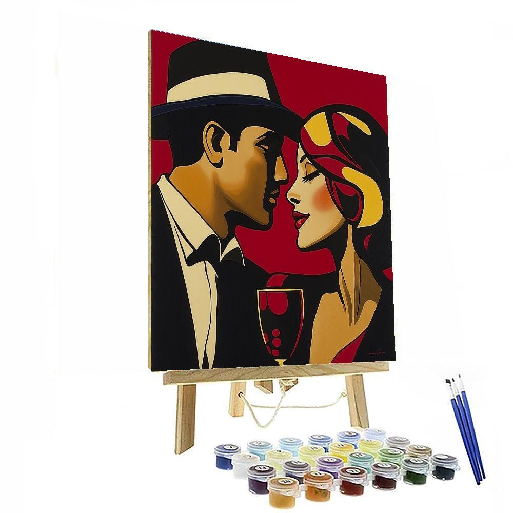Henri De ToulouseLautrec Inspired Nightclub Poster Numbered painting kits