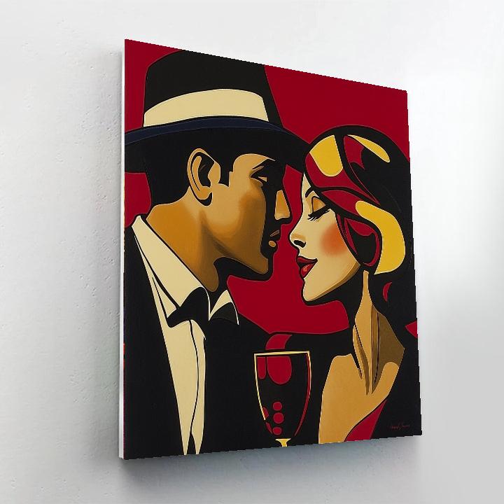 Henri De ToulouseLautrec Inspired Nightclub Poster Numbered painting kits