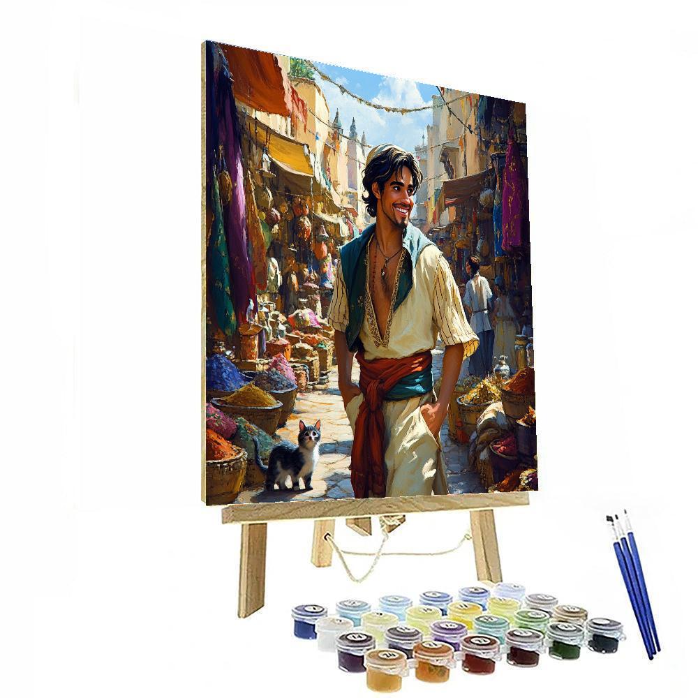 Aladdin Market Adventure Numbered painting kits