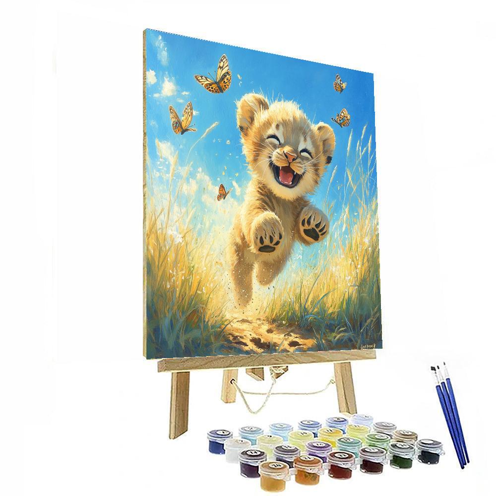Nala Playful Cub DIY paint by numbers