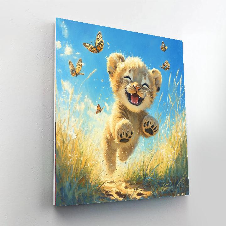 Nala Playful Cub DIY paint by numbers