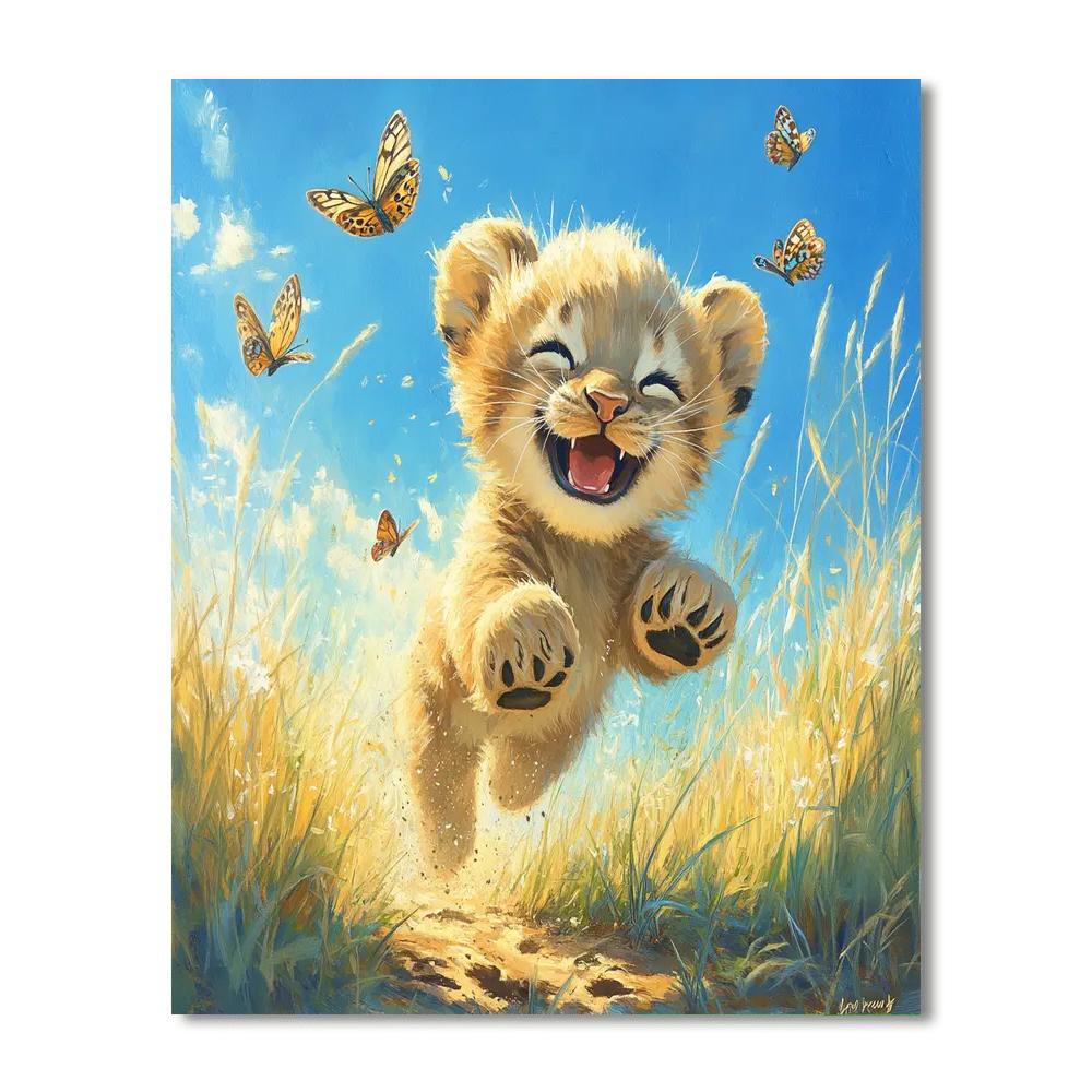 Nala Playful Cub DIY paint by numbers