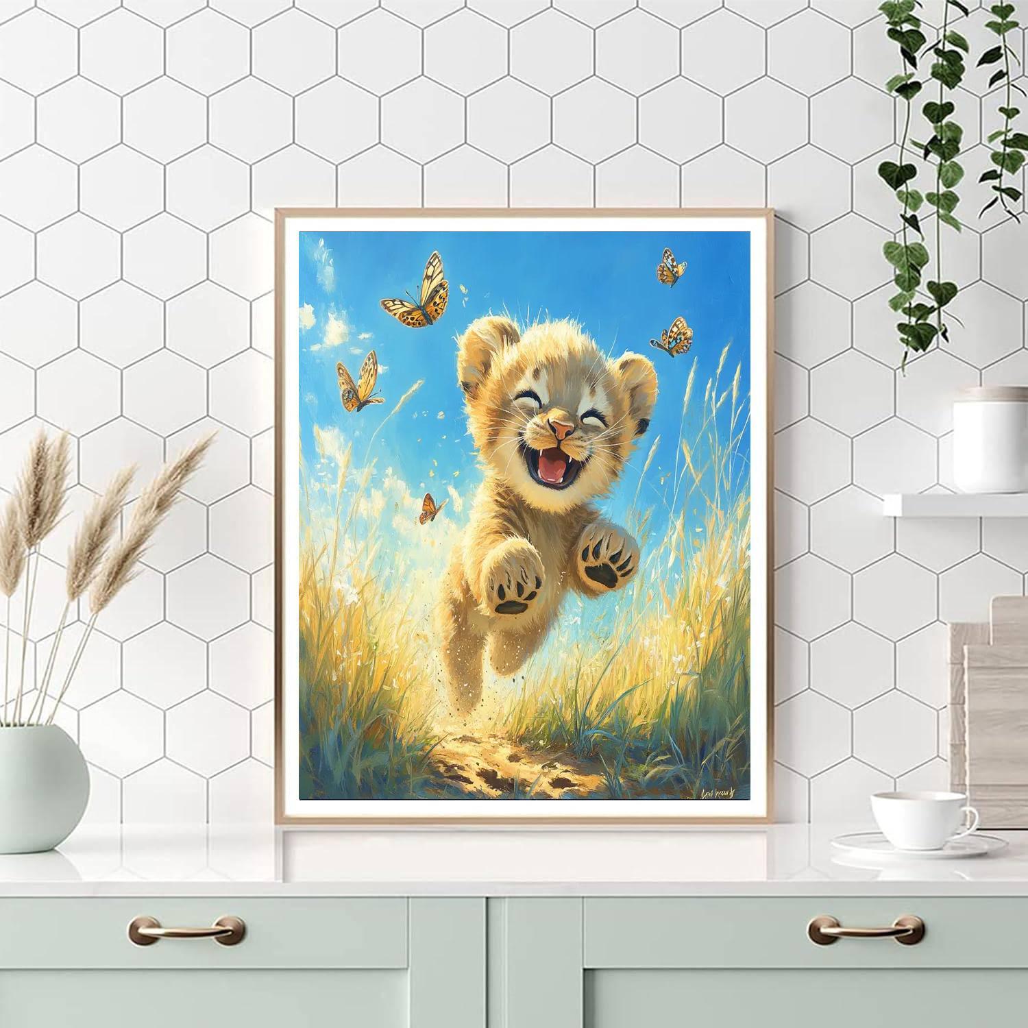 Nala Playful Cub DIY paint by numbers