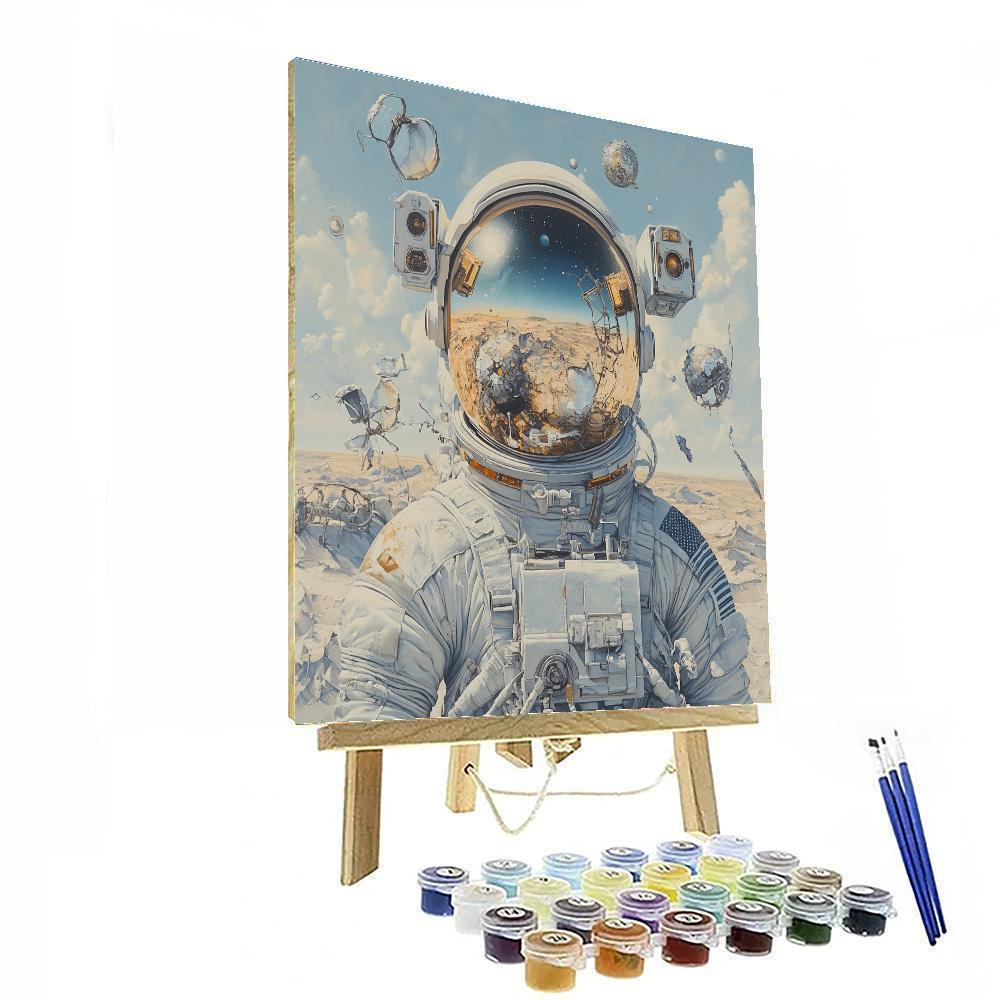 Salvador Dali Inspired Astronaut Reverie painting number kit