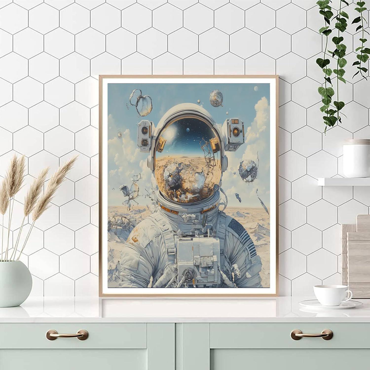 Salvador Dali Inspired Astronaut Reverie painting number kit