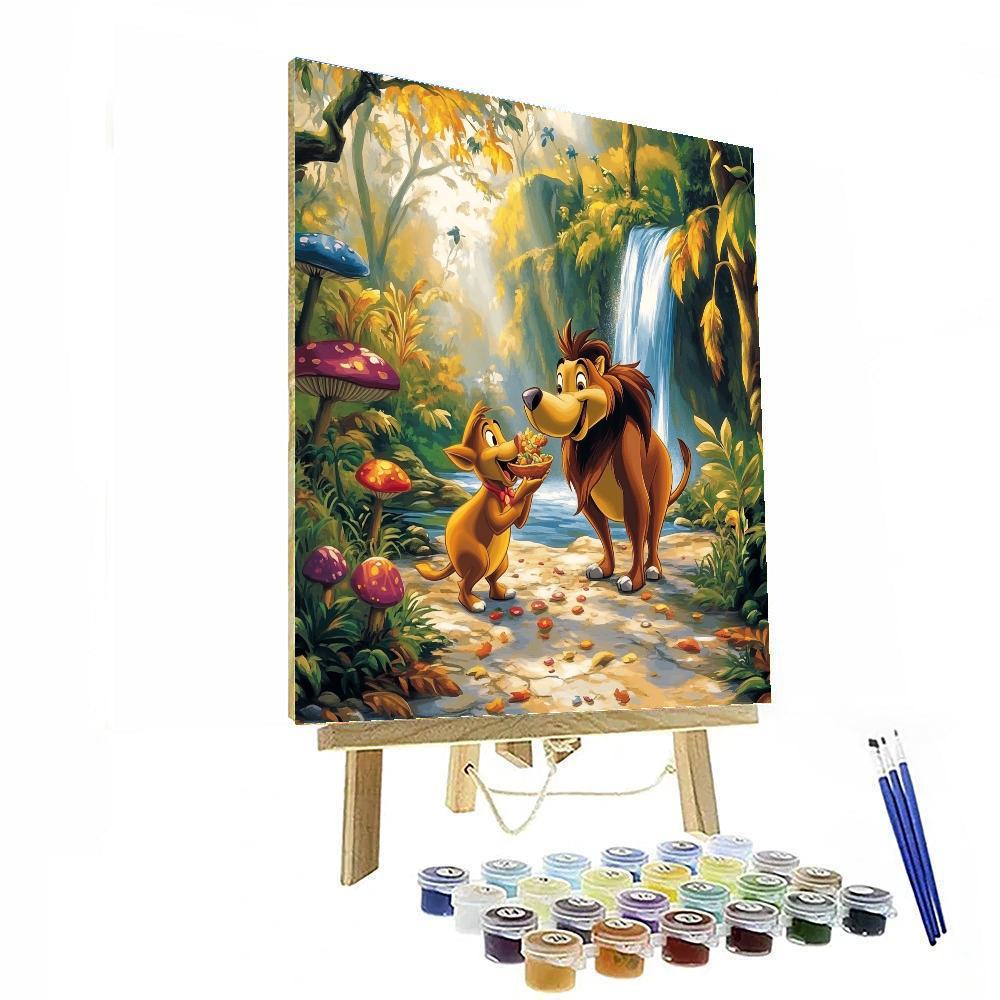 Timon And Pumbaa Jungle Fun paint by numbers