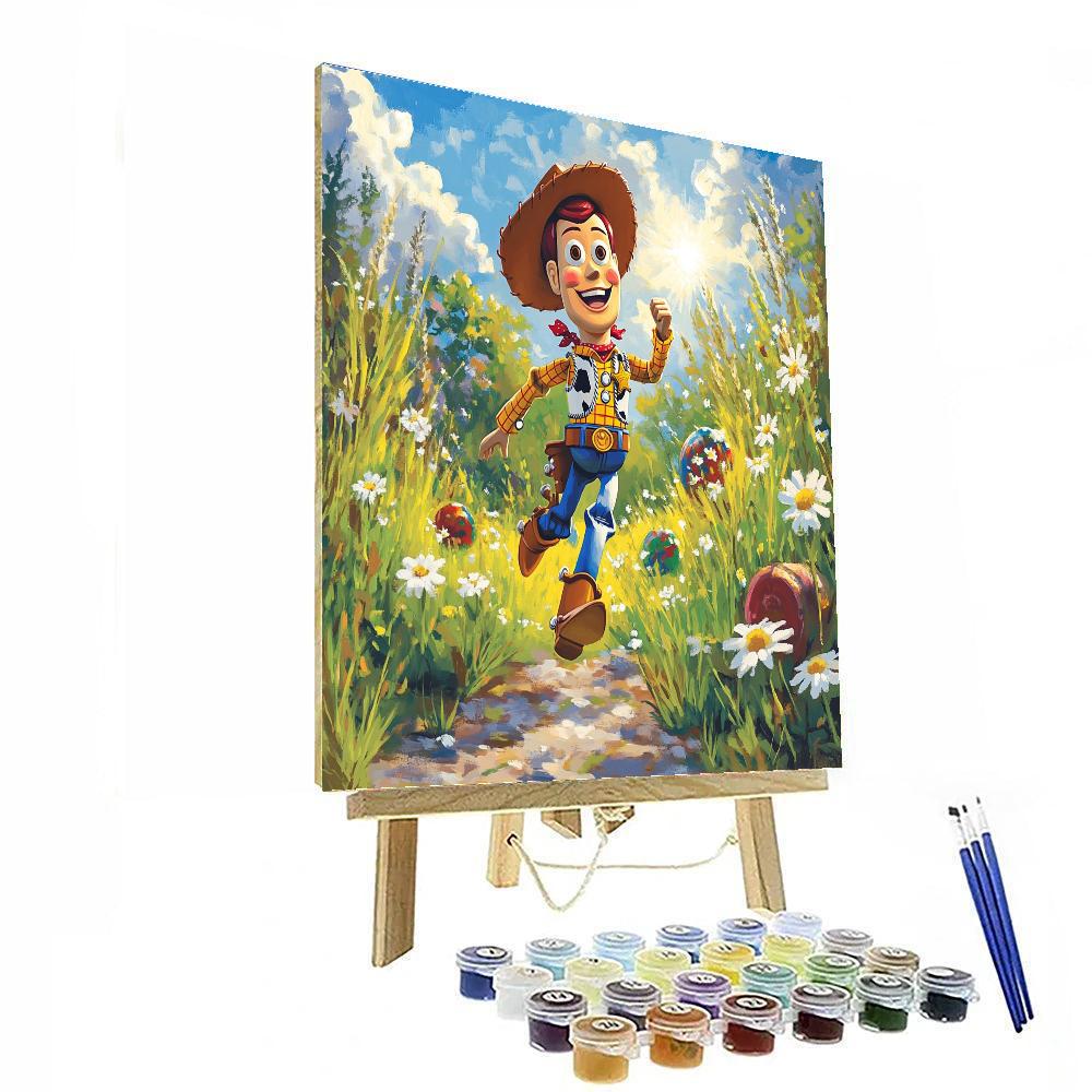 Woody Backyard Adventure Painting by numbers kit