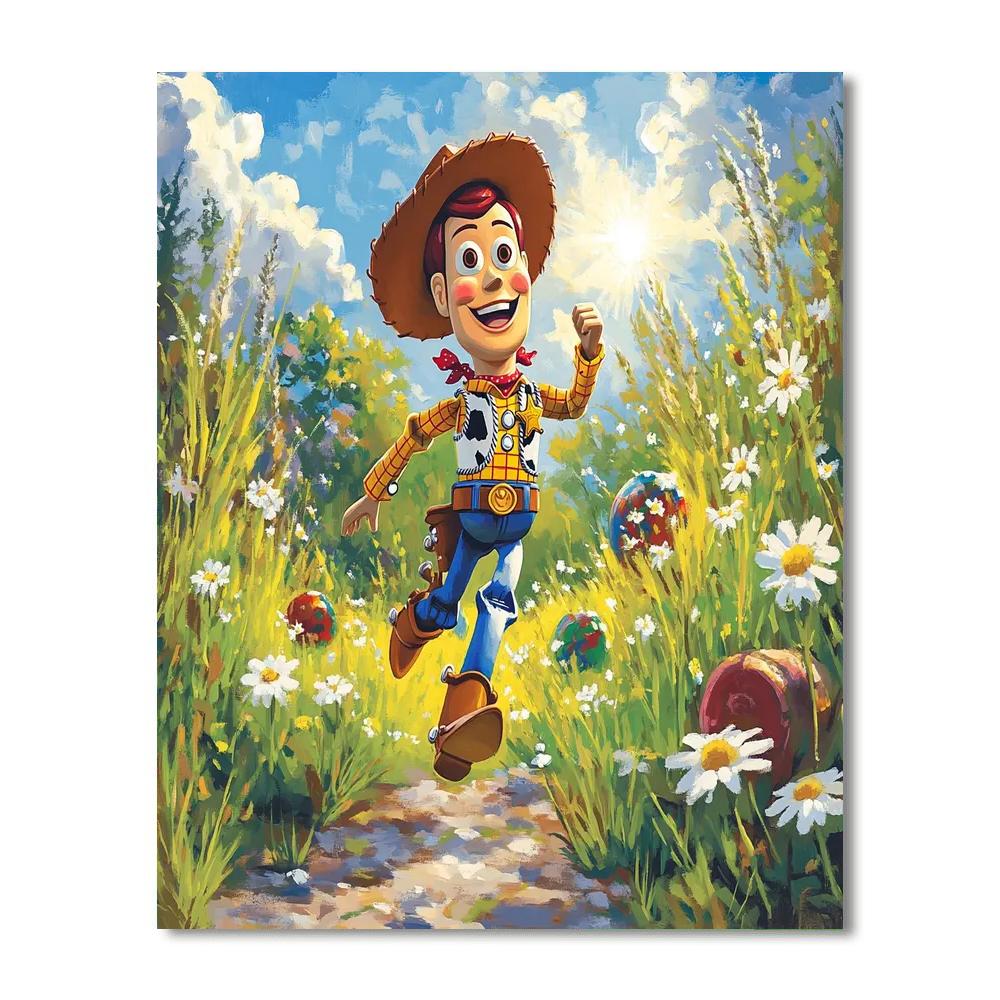Woody Backyard Adventure Painting by numbers kit
