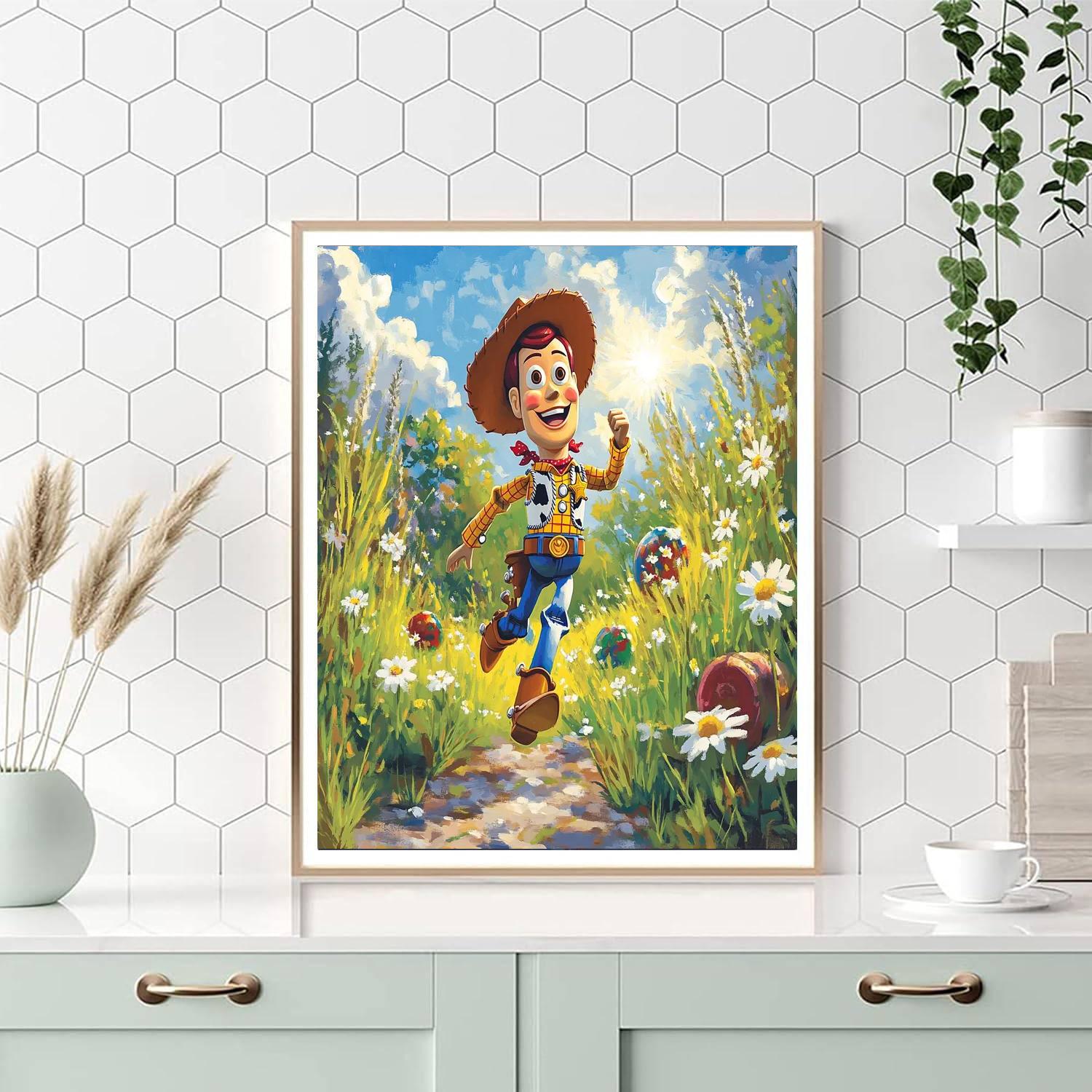 Woody Backyard Adventure Painting by numbers kit