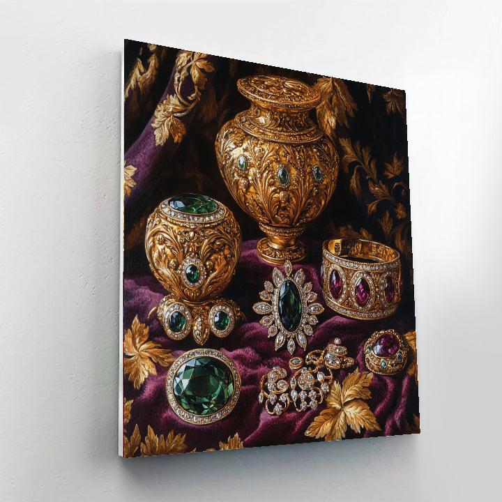Gustav Klimt Inspired Decorative Jewelry Still Life Paint by numbers kits