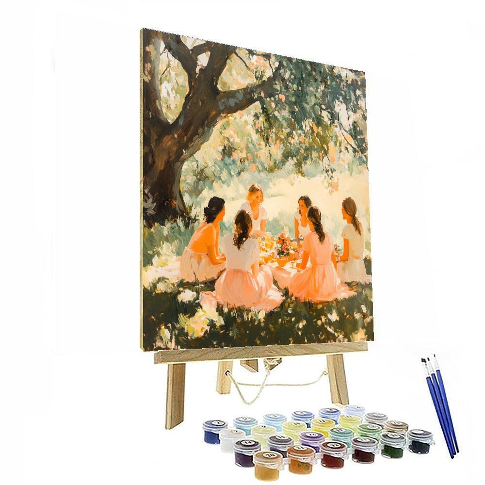 PierreAuguste Renoir Inspired Picnic In The Park paint by number