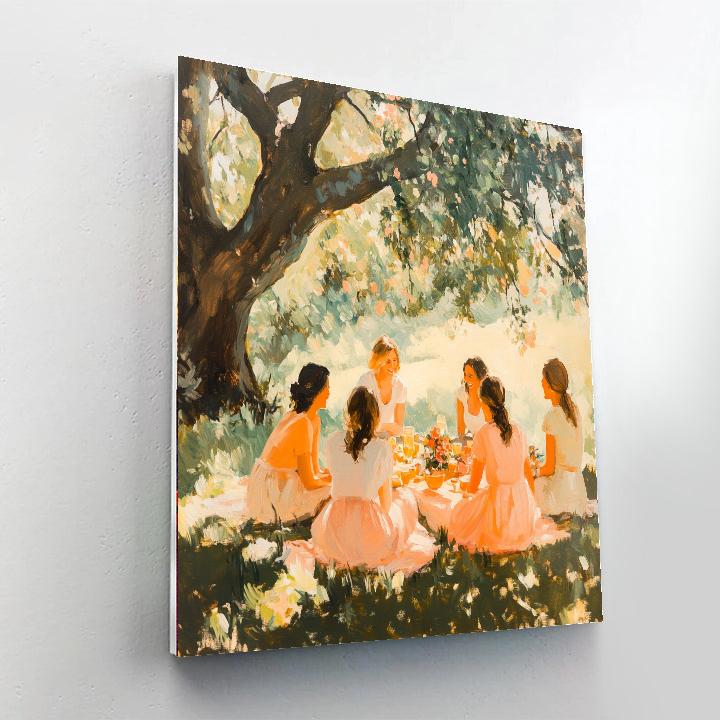 PierreAuguste Renoir Inspired Picnic In The Park paint by number