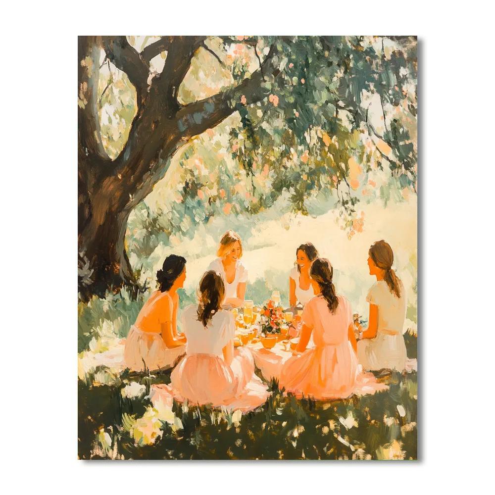 PierreAuguste Renoir Inspired Picnic In The Park paint by number