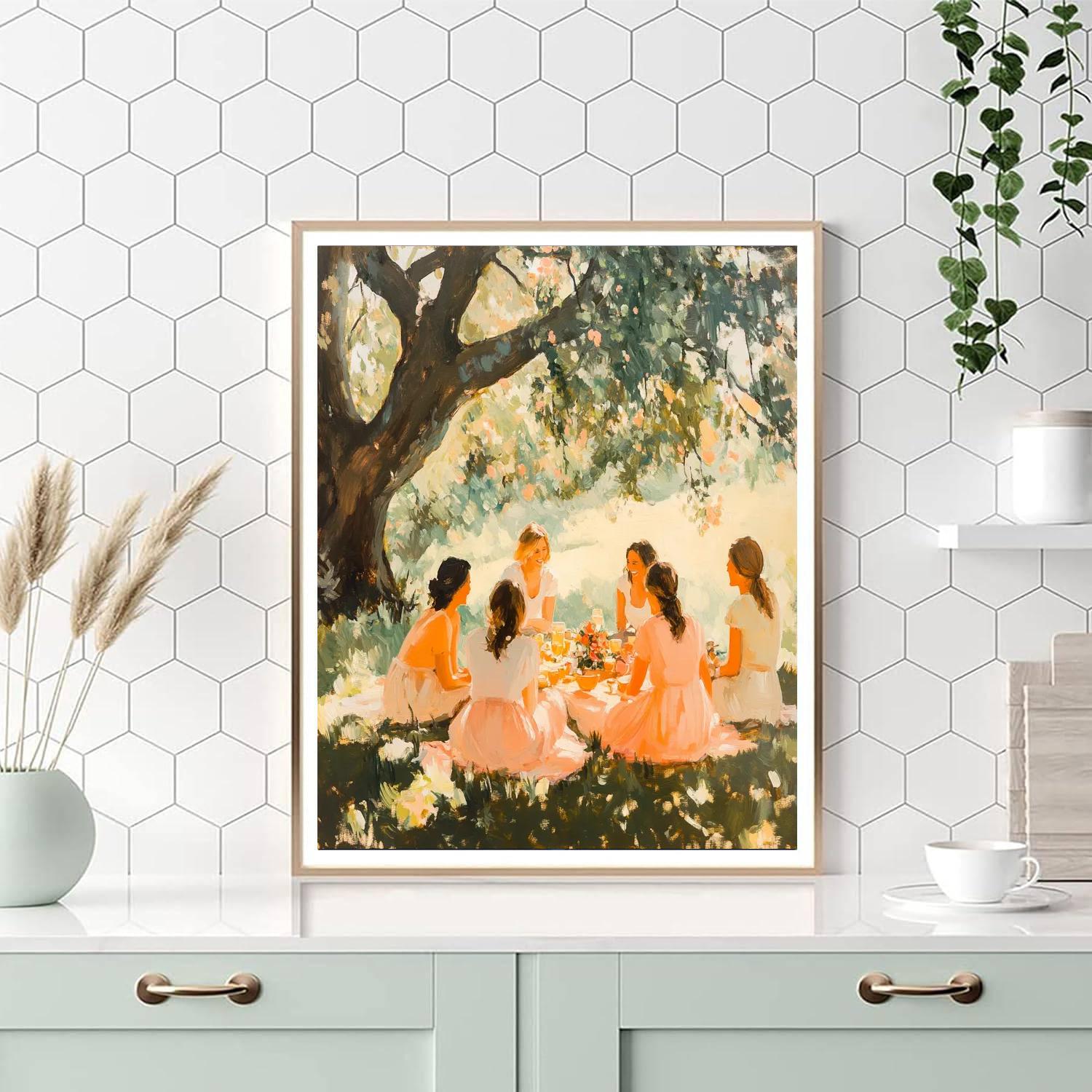 PierreAuguste Renoir Inspired Picnic In The Park paint by number