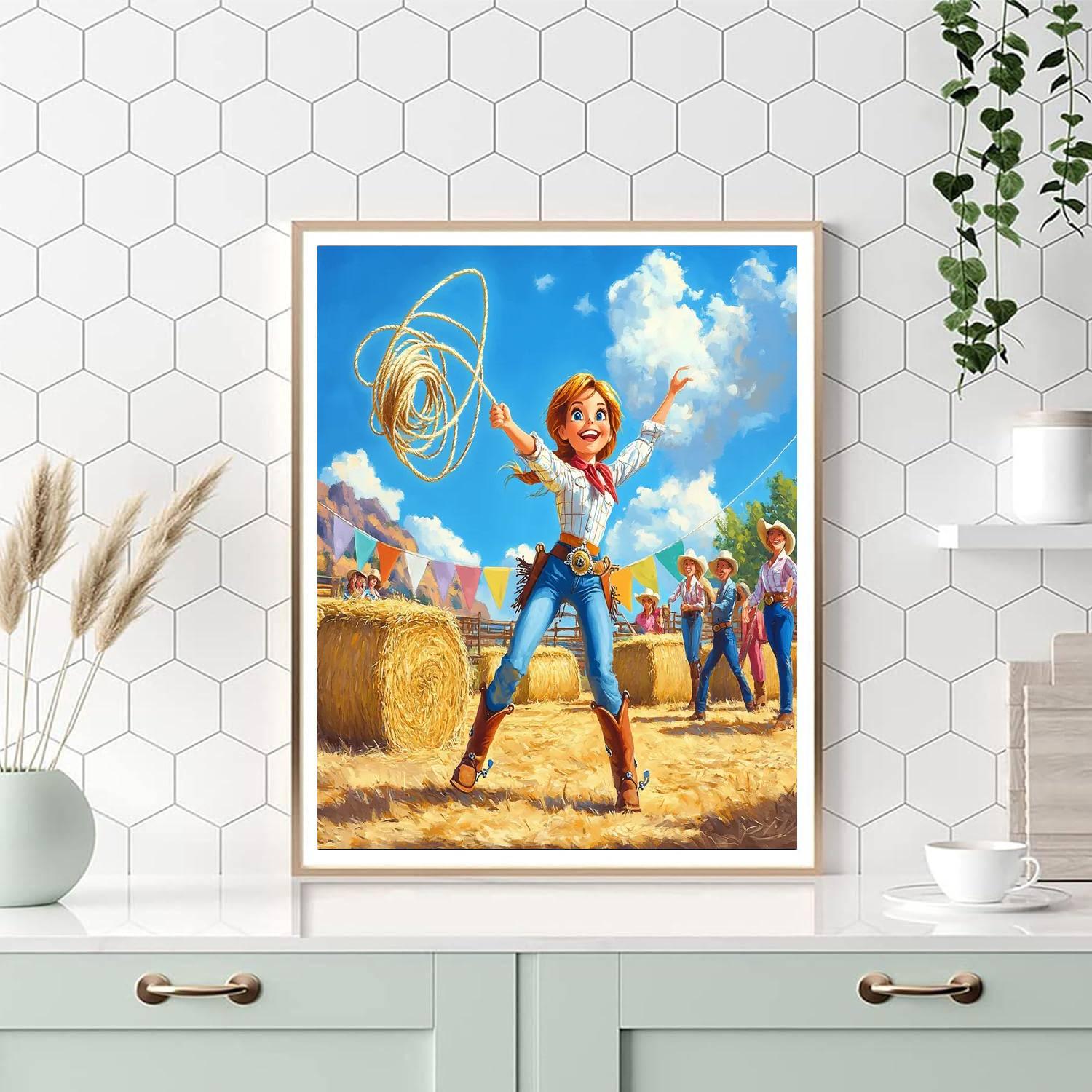 Jessie Roundup Rodeo DIY paint by numbers